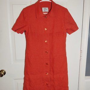 William Pearson Orange Vintage Dress